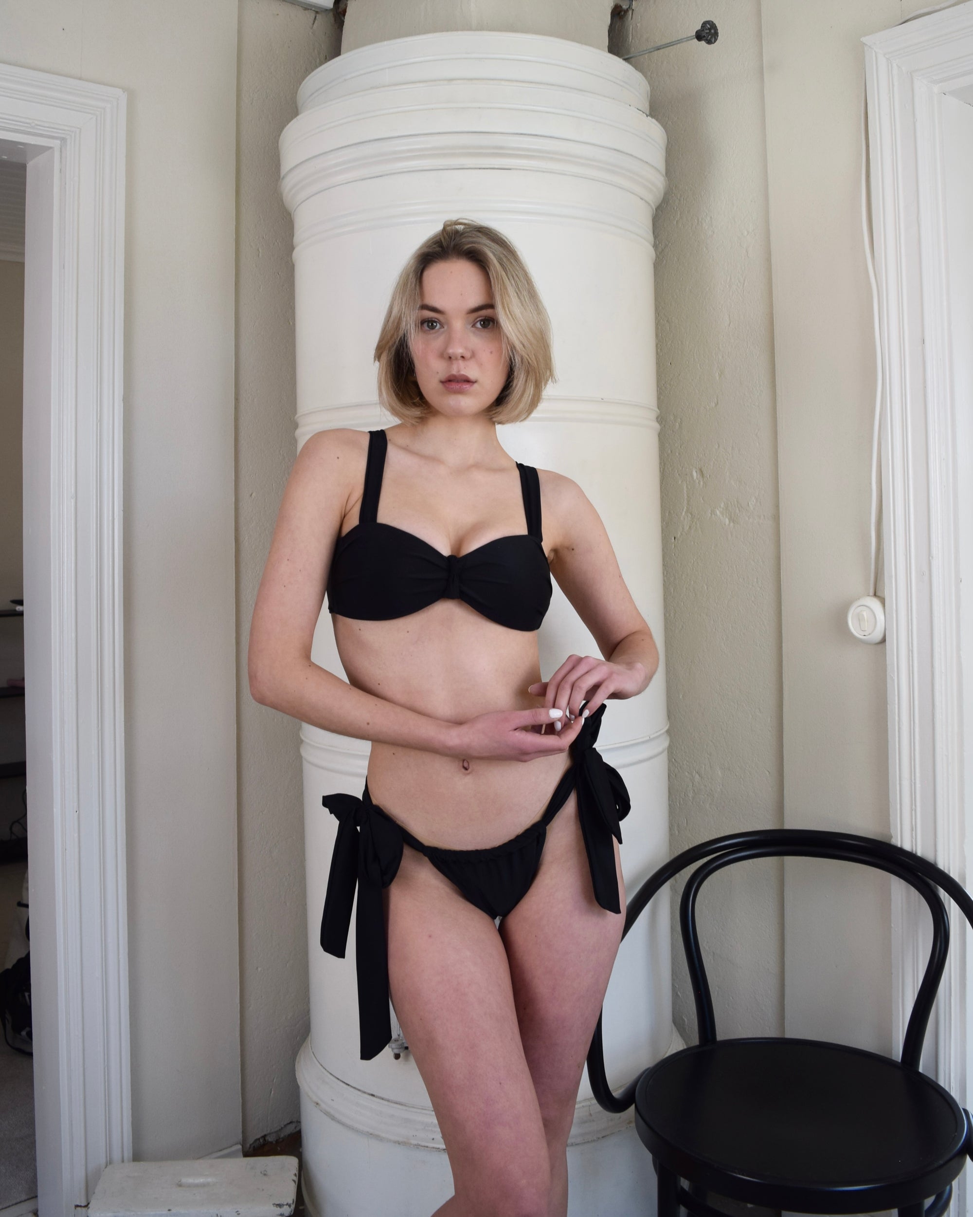 Pre-order Lilia Bikini Top Black